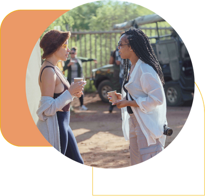 Women Talking on safari