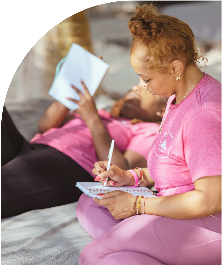 Woman Writing in book